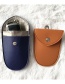 Fashion Brown Leather Key Signal Shielding Bag