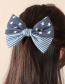 Fashion Star Fabric Pleated Print Double-layer Bow Hairpin