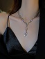 Fashion Silver Color Alloy Diamond Chain Necklace