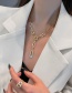 Fashion Gold Color Alloy Diamond Chain Necklace