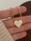 Fashion Gold Color Titanium Steel Letter Love Necklace