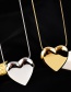 Fashion Gold Color Titanium Steel Love Necklace