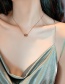 Fashion Love Titanium Steel Geometric Necklace