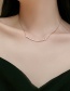 Fashion The Letter D Titanium Steel Geometric Necklace