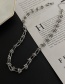 Fashion Silver Color Titanium Steel Thorns Geometric Necklace