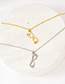 Fashion Steel Color Titanium Steel Geometric Glasses Necklace