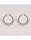 Fashion A Rice Beads Woven Round Earrings