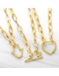 Fashion D Gold-plated Geometric Necklace