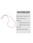 Fashion Pink Acrylic Love Round Bead Mobile Strap