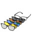 Fashion 2302atr Material Frame Geometric Magnetic Sunglasses Lens Set