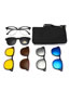 Fashion 2246pc Frame Geometric Magnetic Sunglasses Lens Set