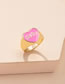Fashion Gold Color Alloy Dripping Love Letter Ring