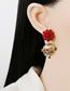 Fashion 55870 Earrings Geometric Round Bead Braided Asymmetric Earrings