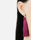 Fashion Light Green Geometric Diamond Tassel Earrings