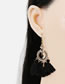 Fashion Nude Geometric Ring Hanging Beads And Tassel Earrings