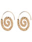 Fashion Gold Color Alloy Geometric Circle Ear Studs