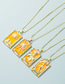 Fashion A Gold-plated Copper And Zirconium Tarot Necklace