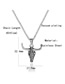 Fashion Silver Stainless Steel Bull Head Necklace