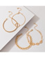 Fashion Gold Color Alloy Pig Nose Chain Ring Bracelet Set