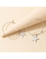 Fashion Silver Color Alloy Five-pointed Star Earrings
