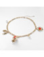 Fashion Flower Suit Alloy Geometric Flower Earrings Necklace Set