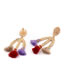 Fashion Color Alloy Geometric Tassel Earrings