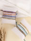 Fashion 7#purple Crystal Rice Bead Braided Bracelet