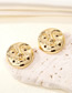 Fashion Gold Color Alloy Face Ear Studs