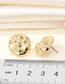 Fashion Gold Color Alloy Face Ear Studs