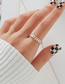 Fashion Gold Color Alloy Inlaid Zirconium Chain Ring