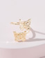 Fashion Gold Color Metal Butterfly Ring