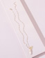 Fashion Gold Color Alloy Geometric Crystal Tooth Necklace