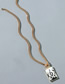 Fashion Gold Color Alloy Dripping Flame Necklace
