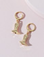 Fashion Gold Color Alloy Boots Earrings