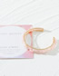 Fashion Pink Alloy Geometric Crystal Head Open Bracelet