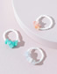 Fashion Color Geometric Rice Beads Beaded Ring Set