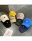Fashion Yellow Letter Embroidered Soft Top Baseball Cap