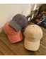 Fashion Grapefruit Red Letter Embroidered Soft Top Baseball Cap