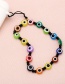 Fashion Color Resin Round Beads Beaded Eye Phone Strap