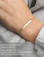 Fashion Rose Gold Color Stainless Steel Geometric Double-layer Bracelet
