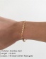 Fashion 14k Gold Color Stainless Steel Geometric Bracelet Set