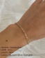 Fashion 14k Gold Color Stainless Steel Geometric Bracelet Set