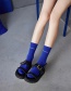 Fashion Picture 3 Pairs Letter Smiley Embroidered Tube Socks Set