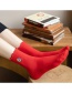 Fashion Good Luck In The Year Of The Tiger Cotton Geometric Embroidered Tube Socks