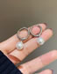 Fashion Silver Color Alloy Geometric Pearl Earrings
