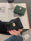 Fashion Black Headline Embossed Lacquered Card Holder