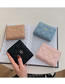 Fashion Black Pu Embroidered Thread Two-fold Wallet