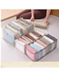 Fashion Leggings Grid-gray 7 Grids Household Fabric Storage Box