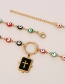 Fashion Color-2 Titanium Steel Dripping Eyes Cross Necklace