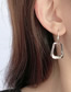 Fashion Silver Color Geometric Trapezoid Earrings